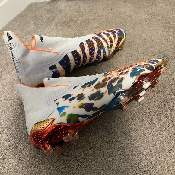 NEVER WORN ADIDAS PREDATOR FREAK+ POGBA DEMON SOCCER CLEATS - SIZE 10 - Picture 4 of 9